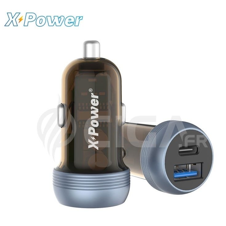 Chargeur voiture USB-C et USB