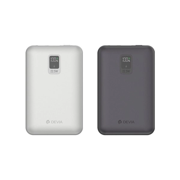 Mini Powerbank 10 000 mAh avec deux câbles intégrés 22,5 W - Devia