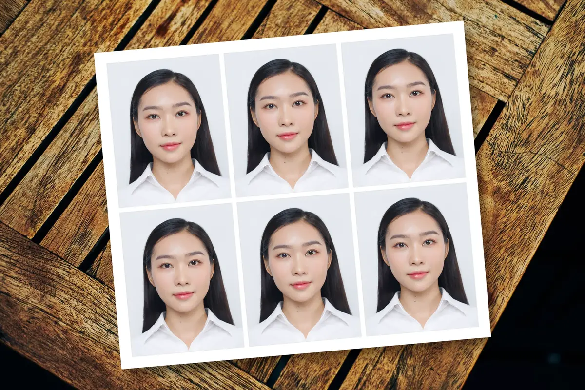 Planche de photos d identite aux normes ANTS