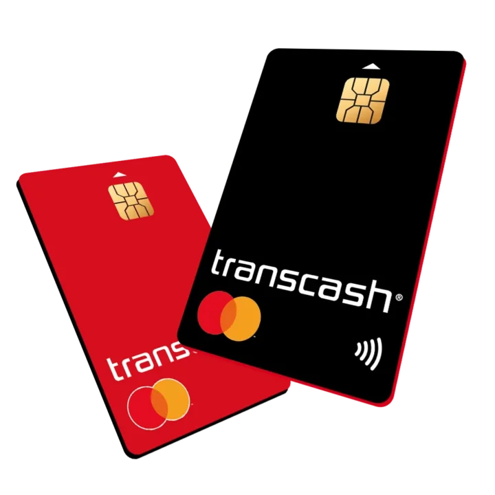 Transcash Mastercard — 2 cartes prépayées rechargeables