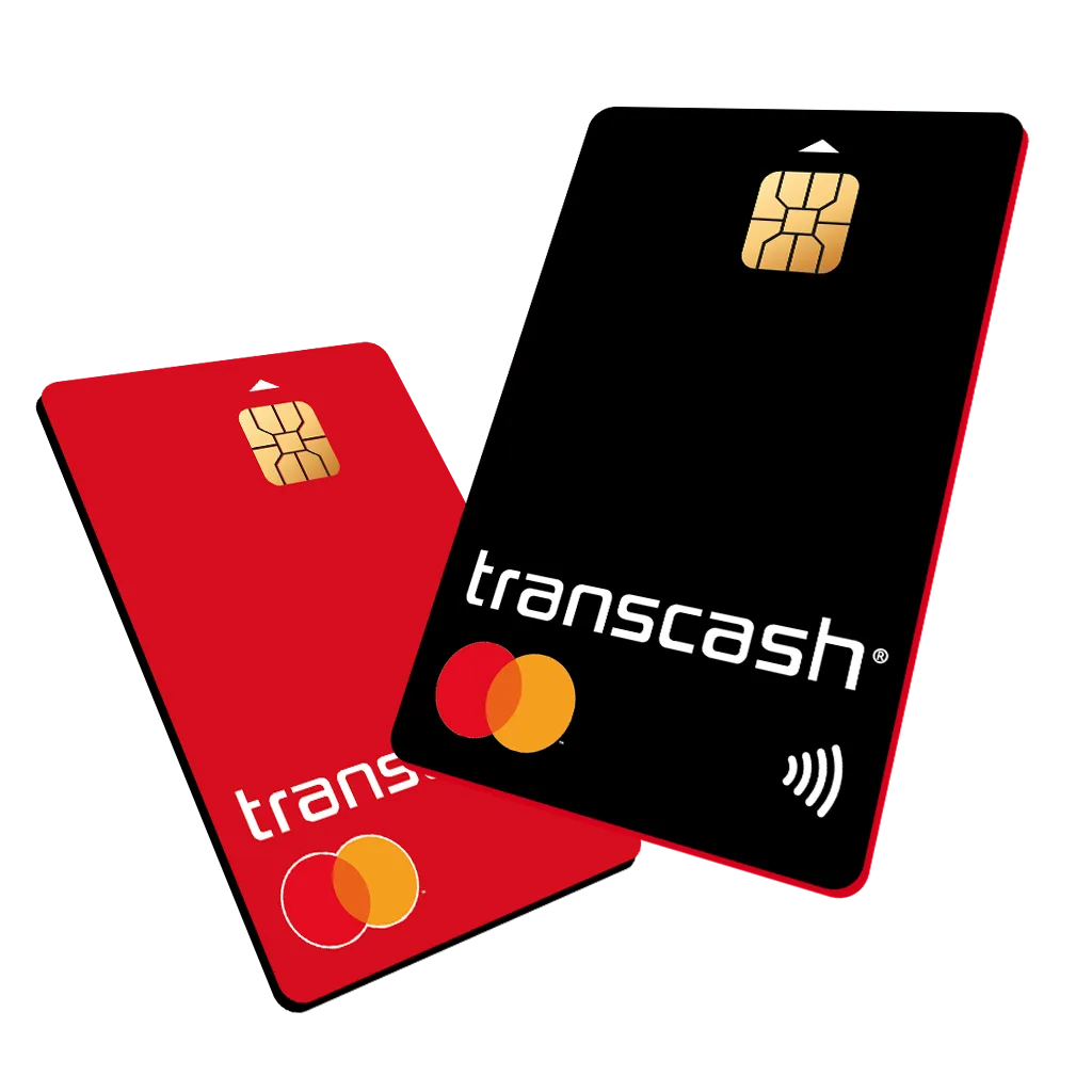 Transcash Mastercard — 2 cartes prépayées rechargeables